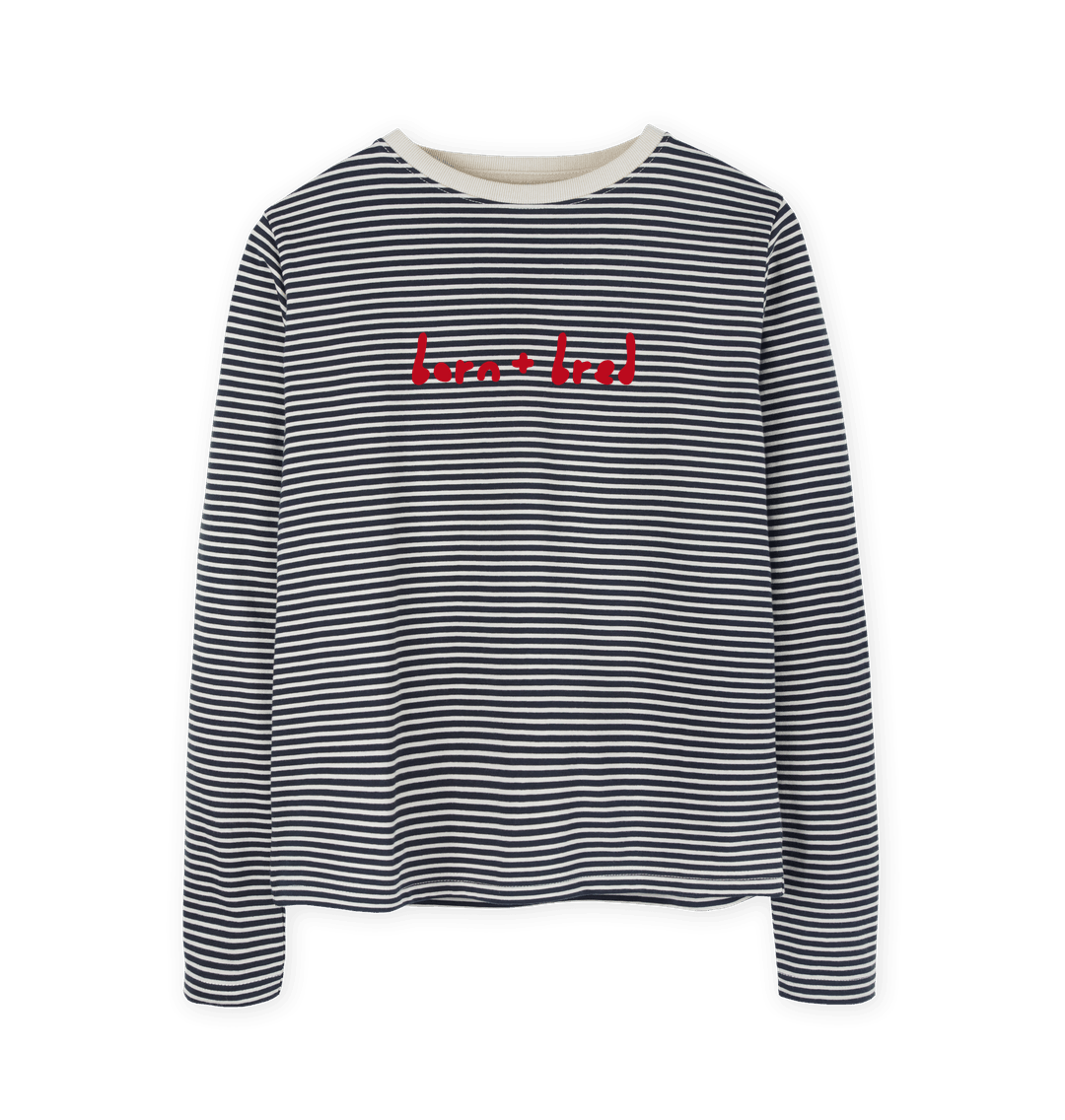 Oat & Navy Stripe born + bred stripey