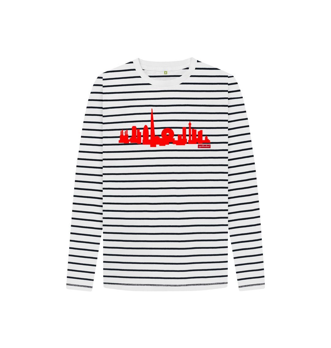Navy Stripes Stripey Skyline
