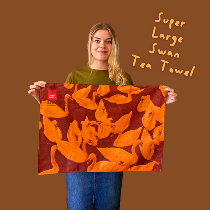 The Swan Tea Towel