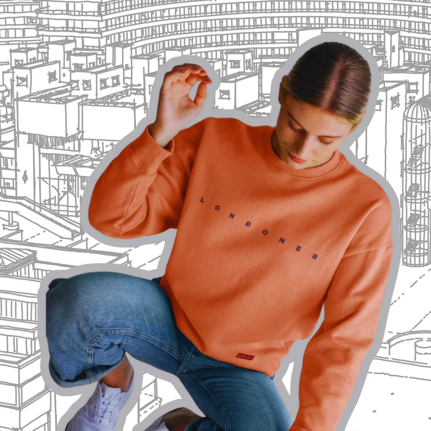 Oversized Peachy Londoner Sweatshirt