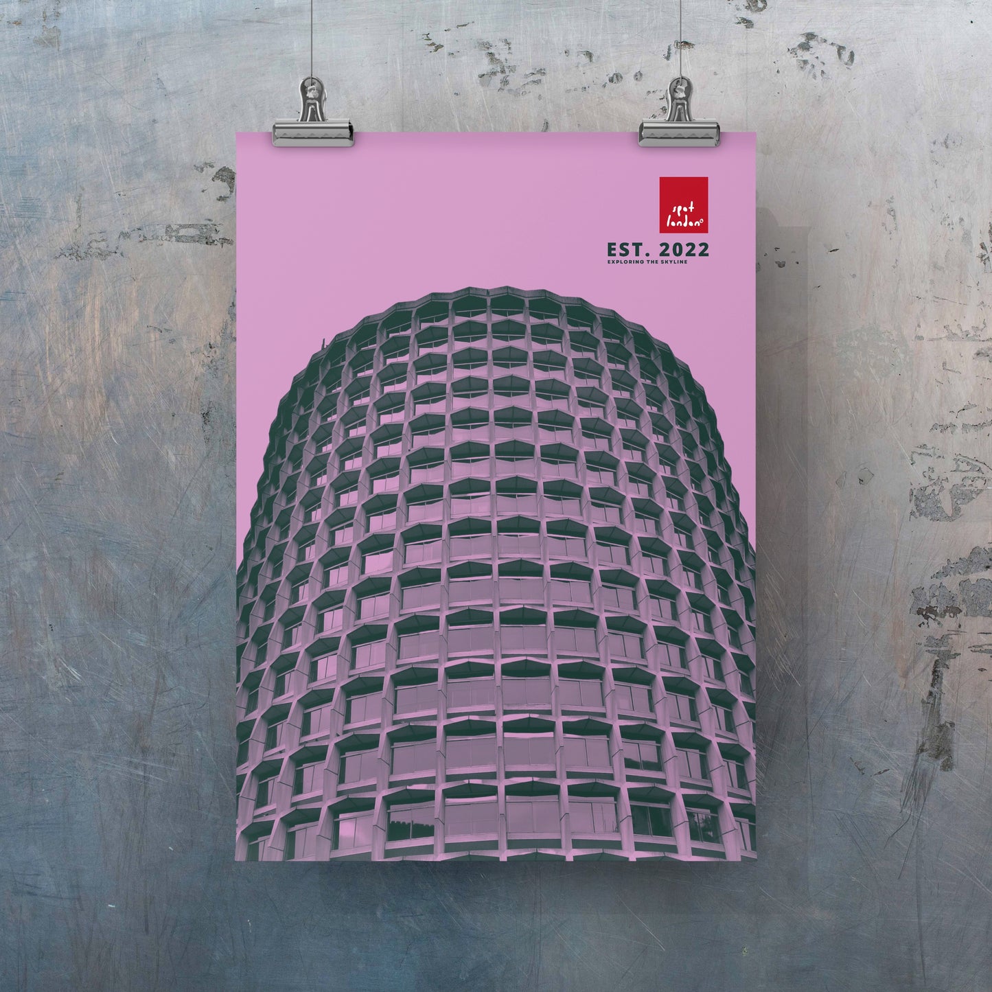 The Space House Tea Towel - Lilac