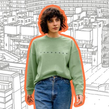 Oversized Sage Londoner Sweatshirt